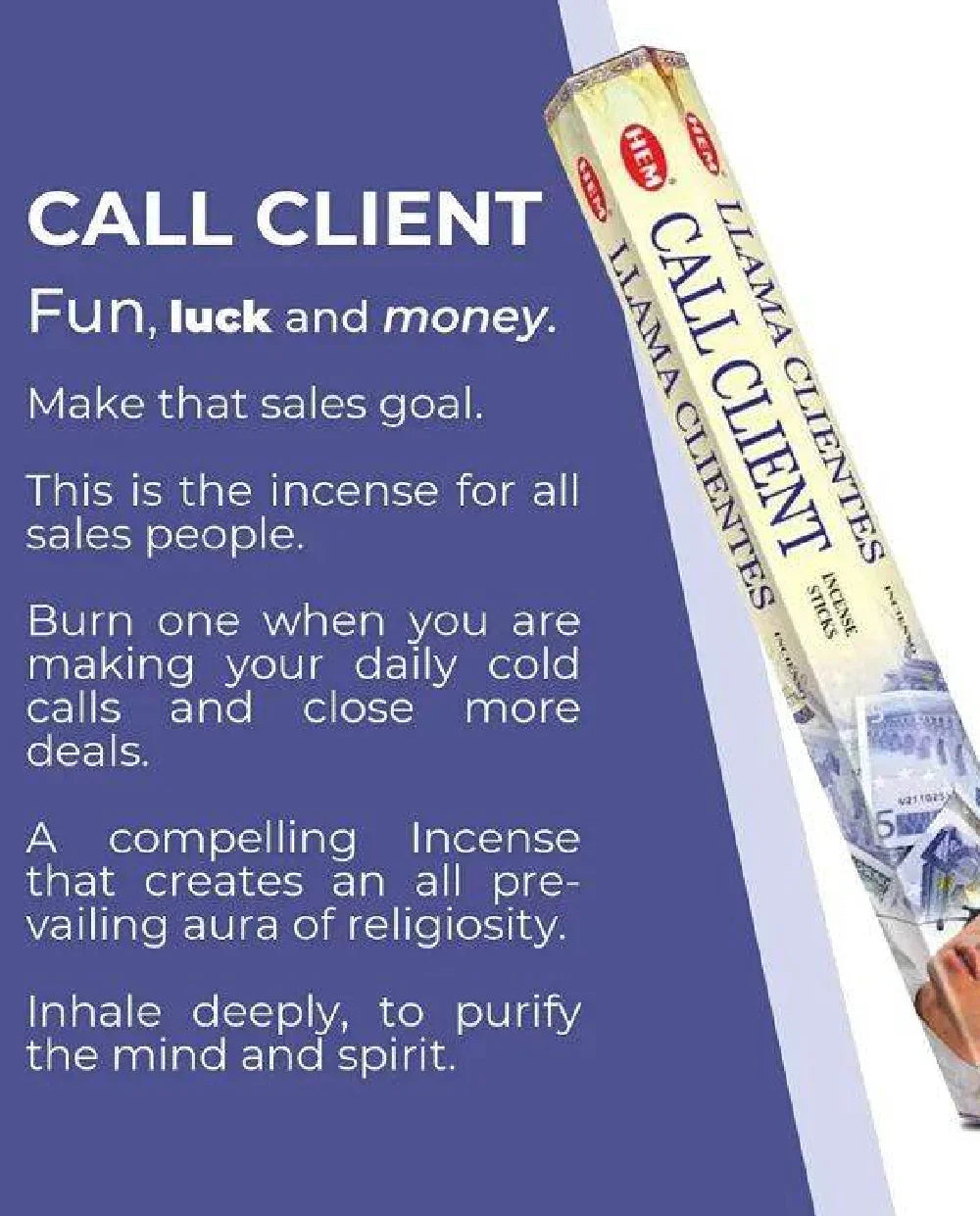 Call Client incense - 20 sticks - Agatha Herbs