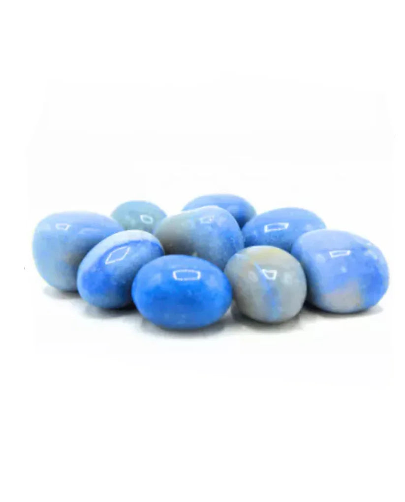 Blue Aventurine Crystal (Pocket Size) - Agatha Herbs