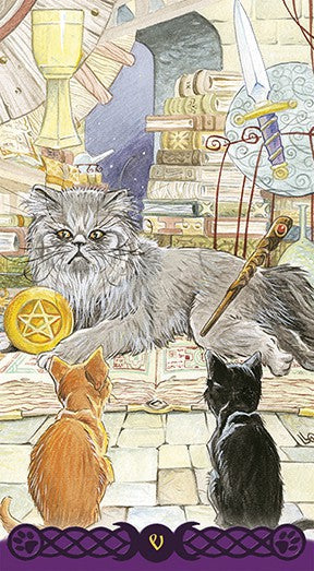 Tarot Of The Pagan Cats - 78 cards (PDF Guidebook)