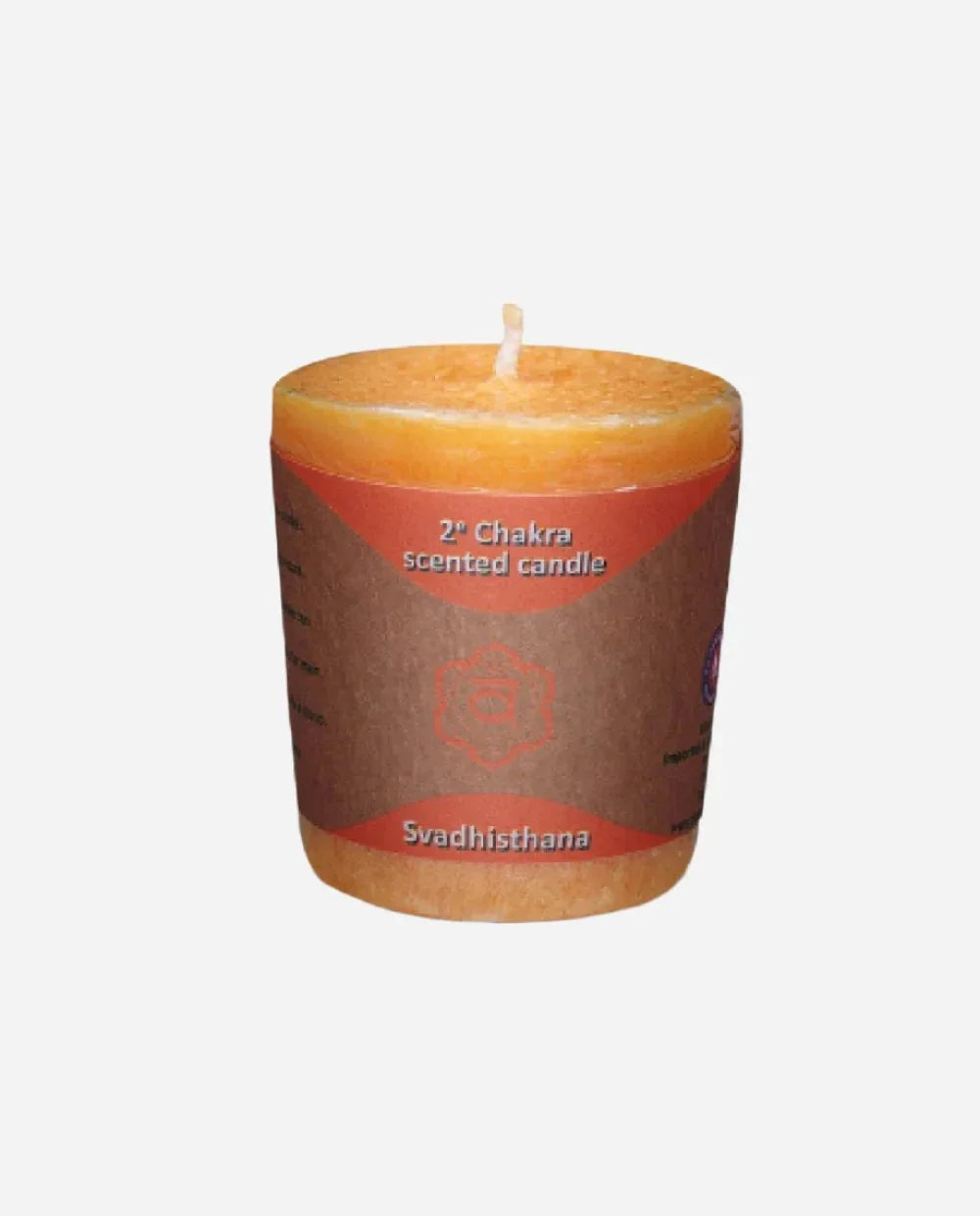 Sacral Chakra candle (with essential oils) - Svadhishthana - Agatha Herbs