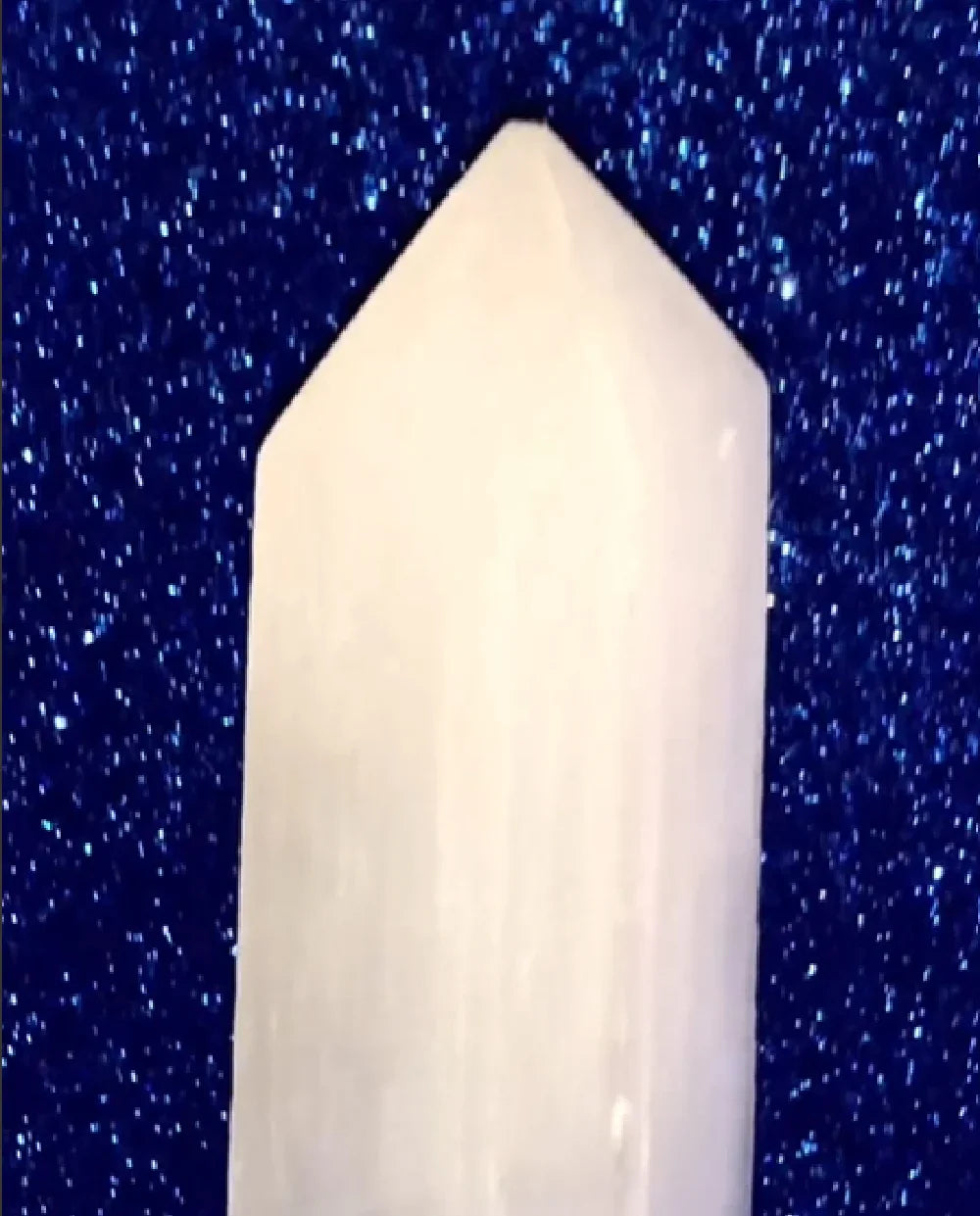 Selenite Obelisk from Morocco - 20 cm - Agatha Herbs