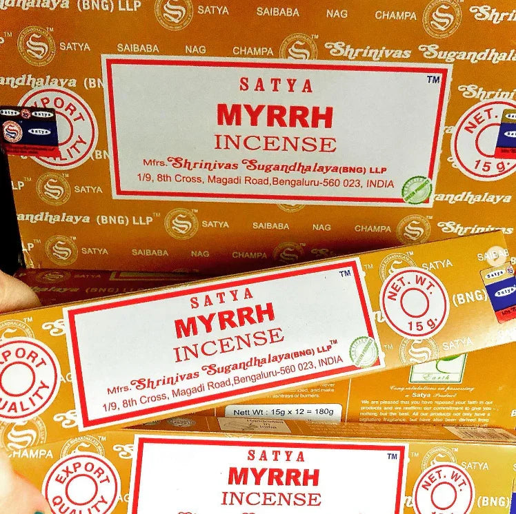 Satya Myrrh Incense - Agatha Herbs