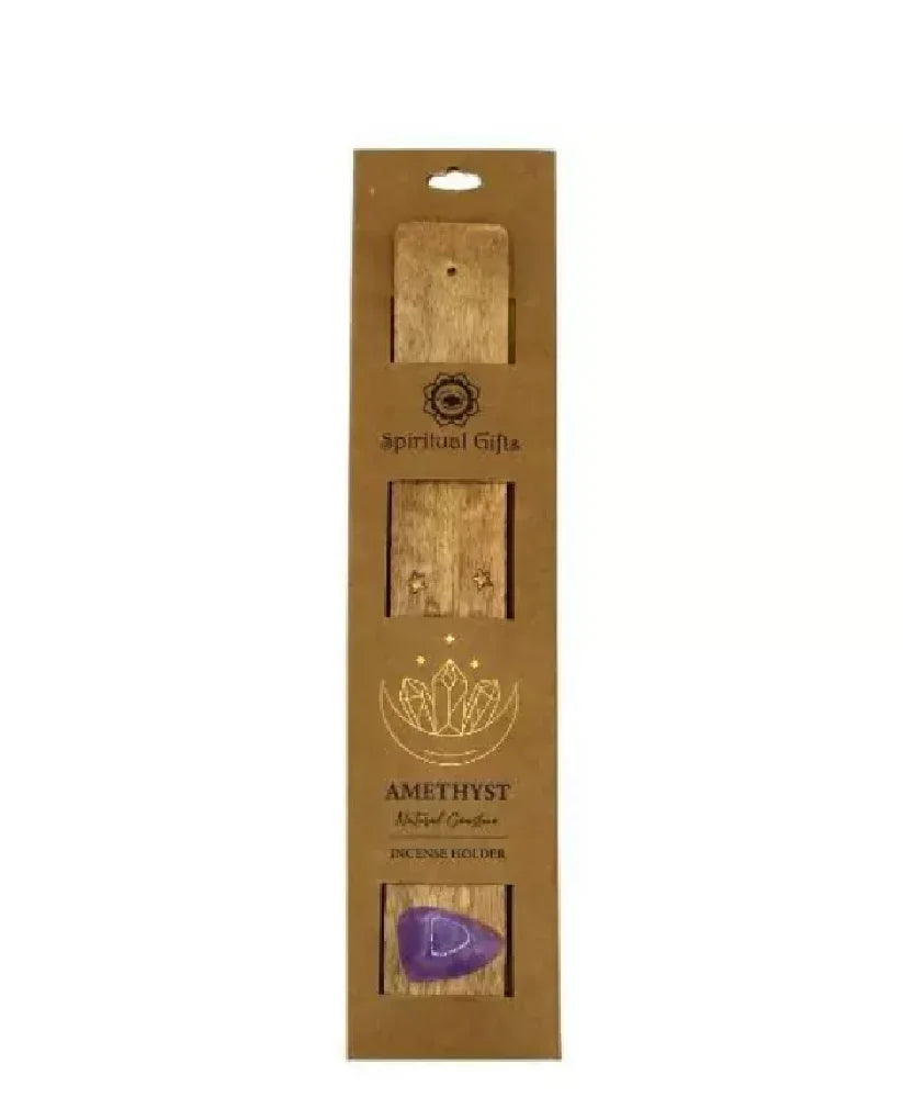Incense Holder + Amethyst - Agatha Herbs