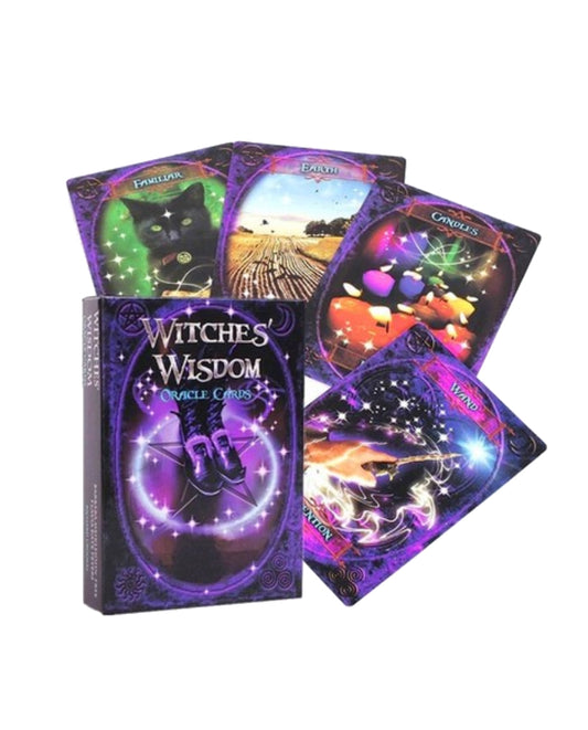 The Witches' Wisdom Oracle Cards - 48 Cards (PDF guidebook)