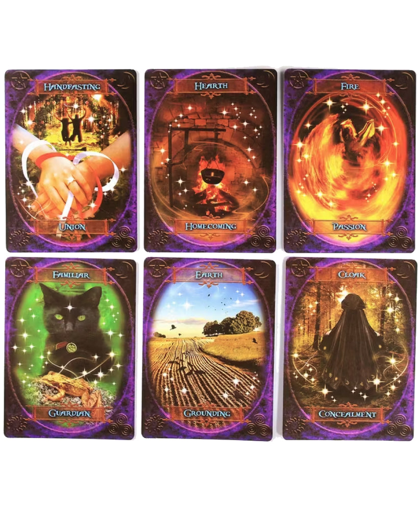 The Witches' Wisdom Oracle Cards - 48 Cards (PDF guidebook)