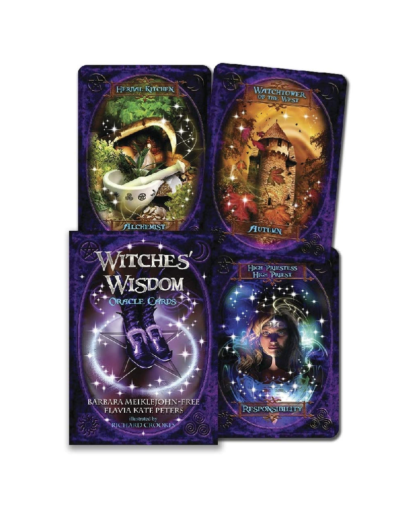 The Witches' Wisdom Oracle Cards - 48 Cards (PDF guidebook)