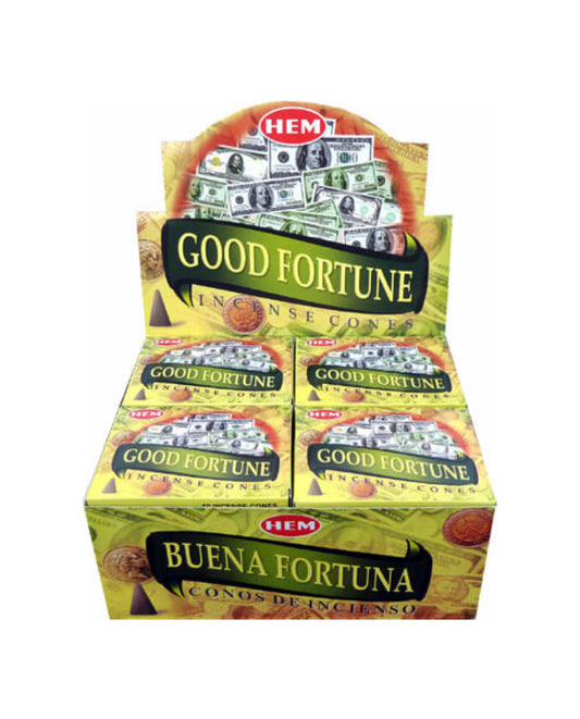 Good Fortune Incense Cone - 10 kona