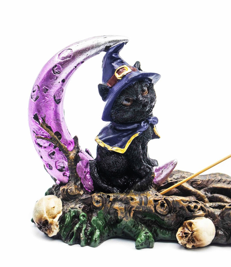 Witchy Moon Cat Incense Holder 29cm
