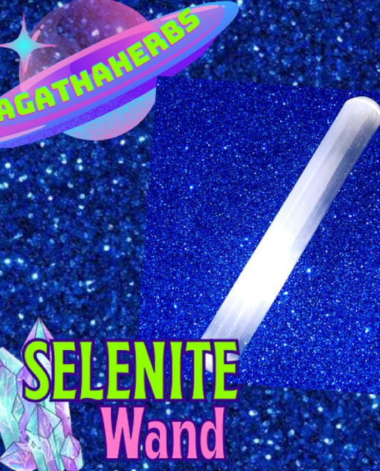 Selenite Crystal Wand - 16cm