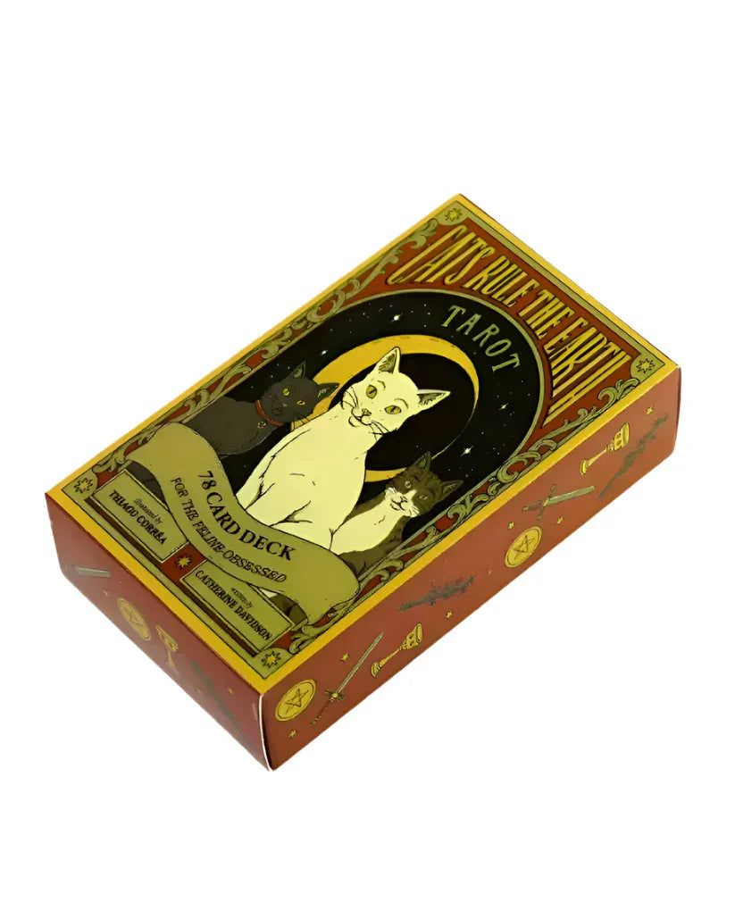 Cats Rule the Earth Tarot - 78 Cards and Guidebook for the Feline Lovers - Agatha Herbs