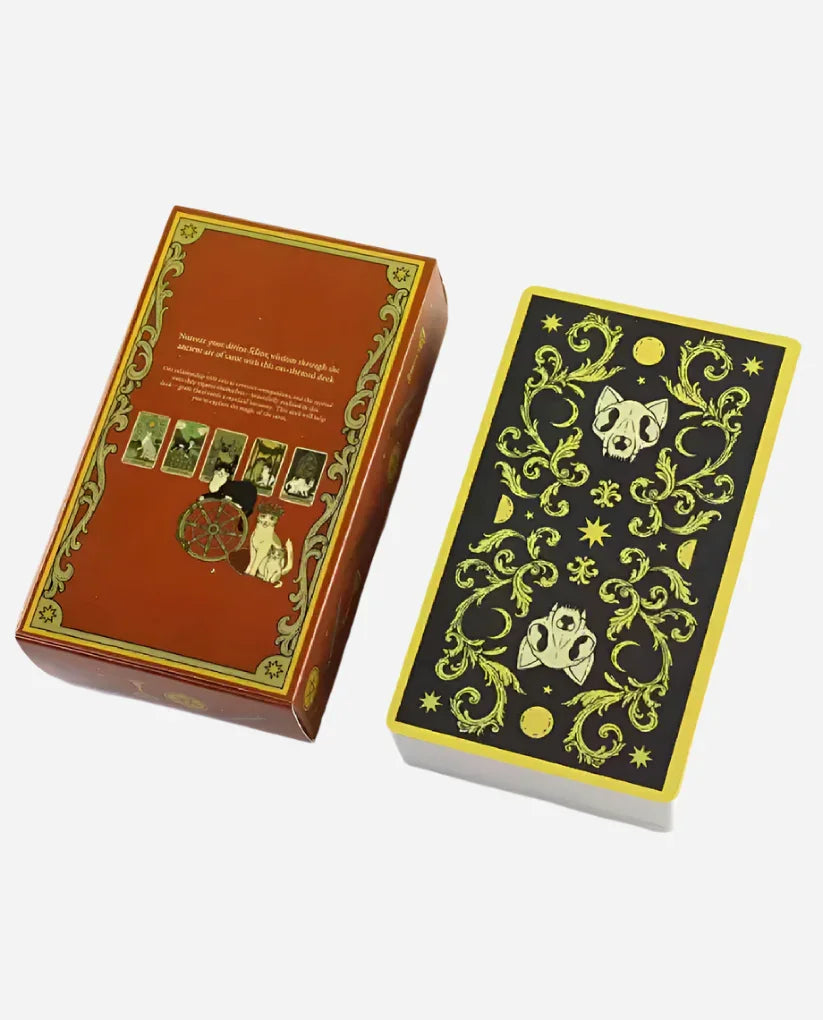 Cats Rule the Earth Tarot - 78 Cards and Guidebook for the Feline Lovers - Agatha Herbs