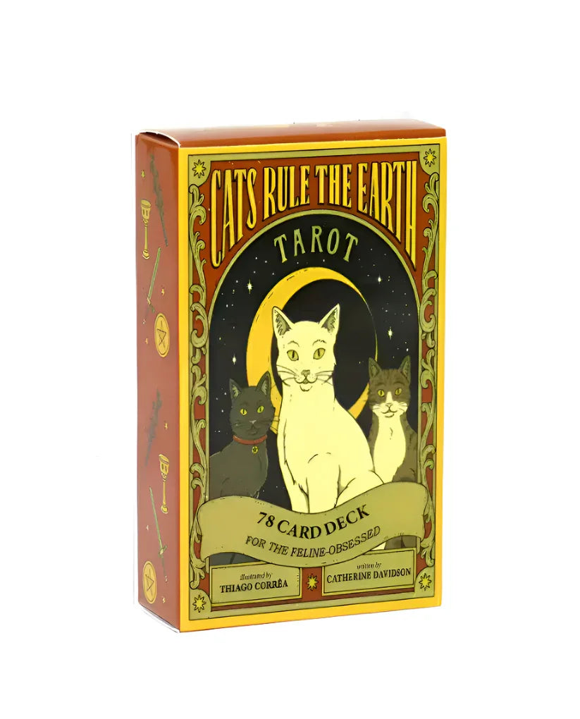 Cats Rule the Earth Tarot - 78 Cards and Guidebook for the Feline Lovers - Agatha Herbs