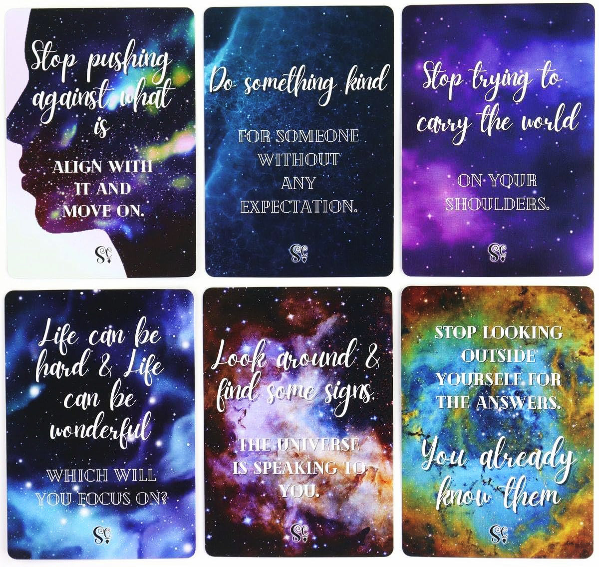 Cosmic Messages Oracle Deck - 42 cards (PDF Guidebook)