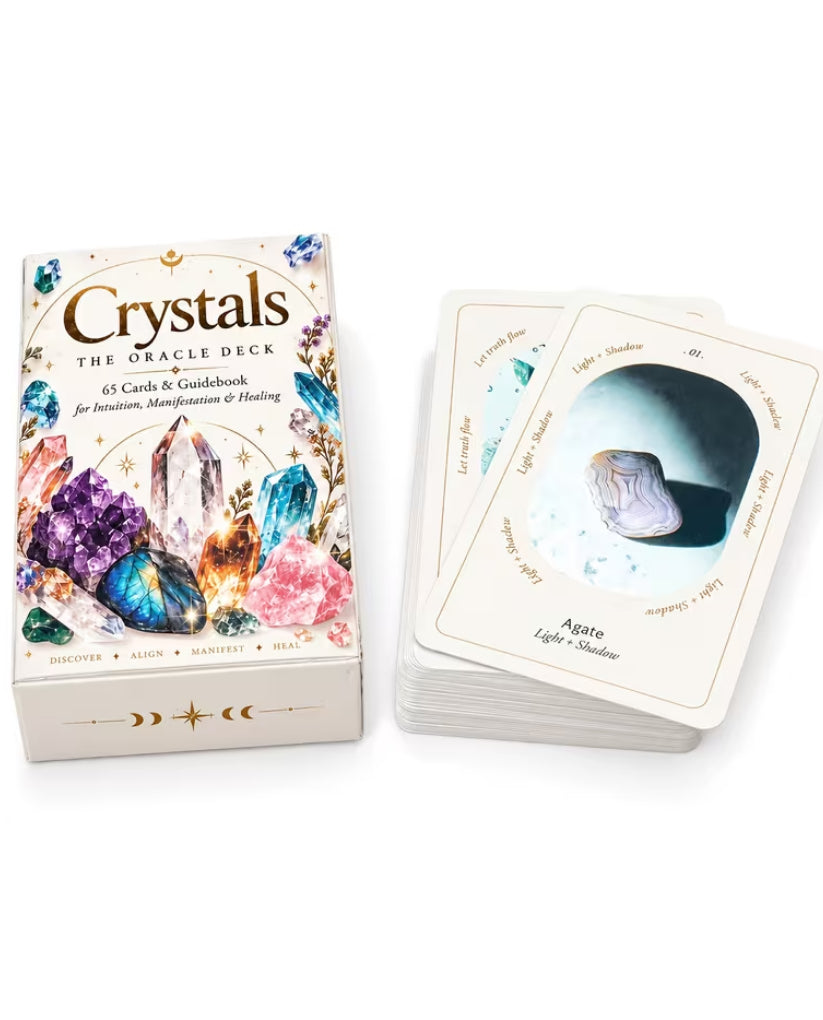 Crystals Oracle Deck - 65 cards (PDF Guidebook)