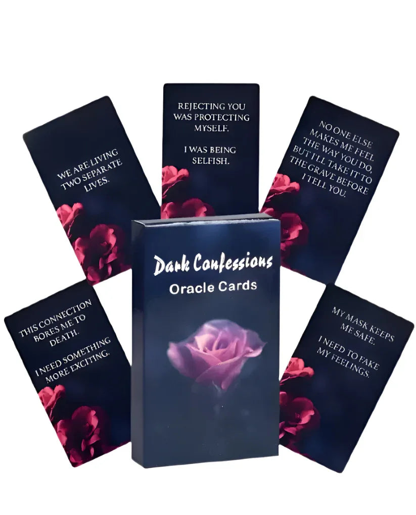 Dark Confessions Oracle Deck - 50 Cards (PDF guidebook) - Agatha Herbs