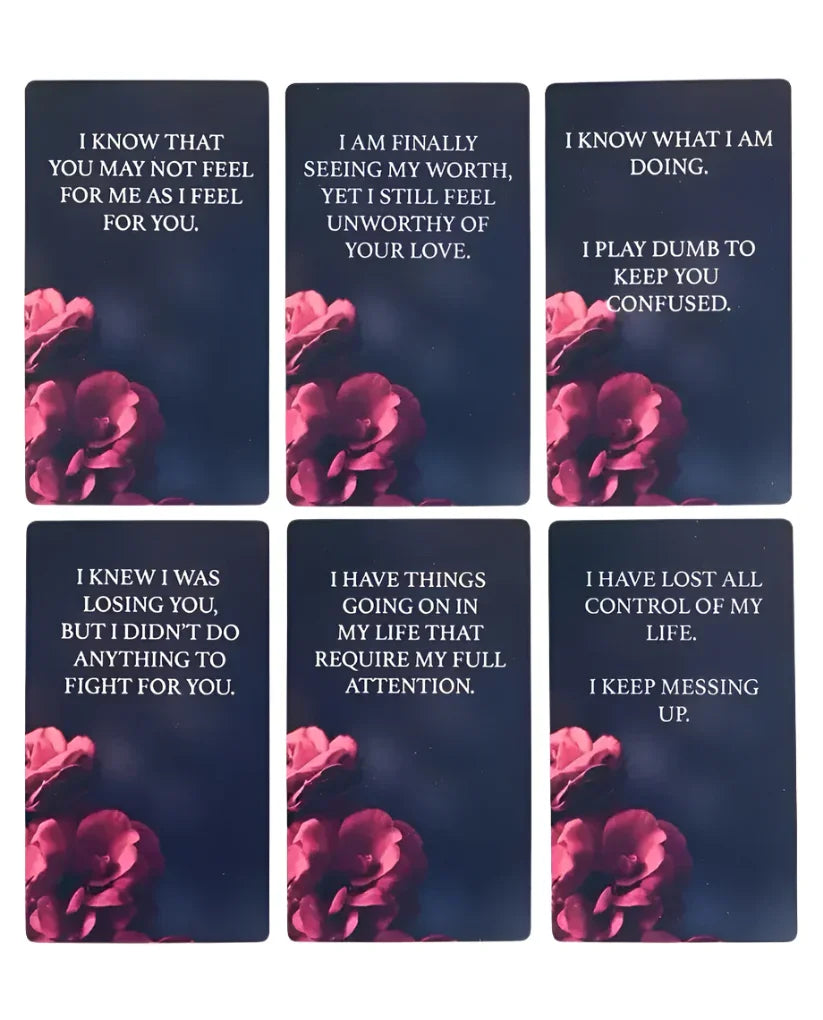 Dark Confessions Oracle Deck - 50 Cards (PDF guidebook) - Agatha Herbs