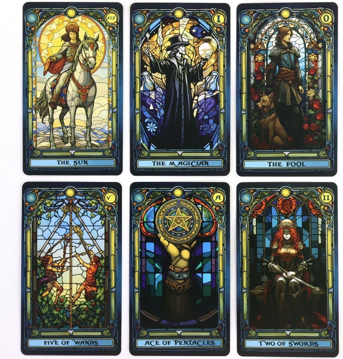 Stained Glass Tarot oracle cards
