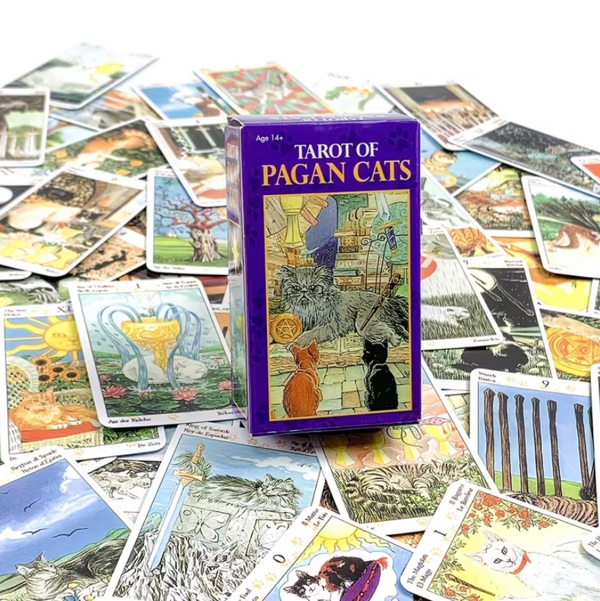Tarot Of The Pagan Cats - 78 cards (PDF Guidebook)