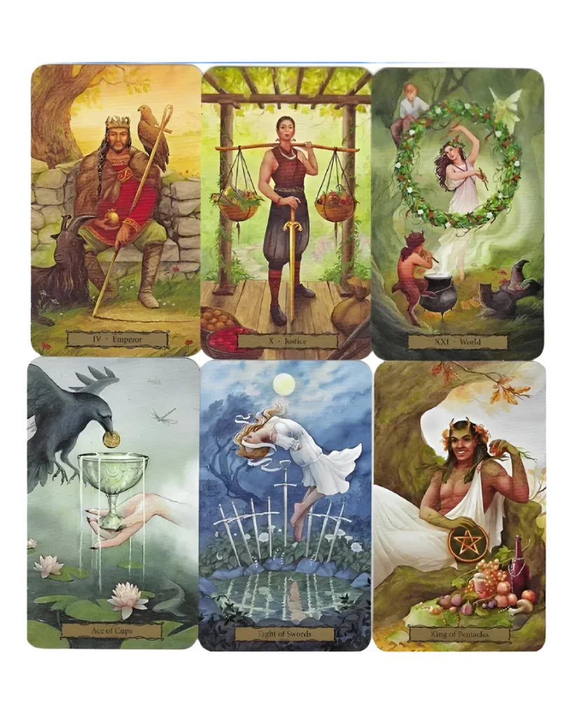 The Witch's Garden Tarot Deck - 44 cards (PDF Guidebook) - Agatha Herbs