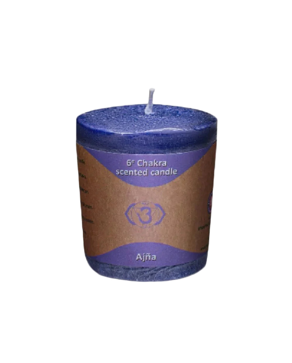 Third eye Chakra Candle (with essential oils) - Ajna - Agatha Herbs