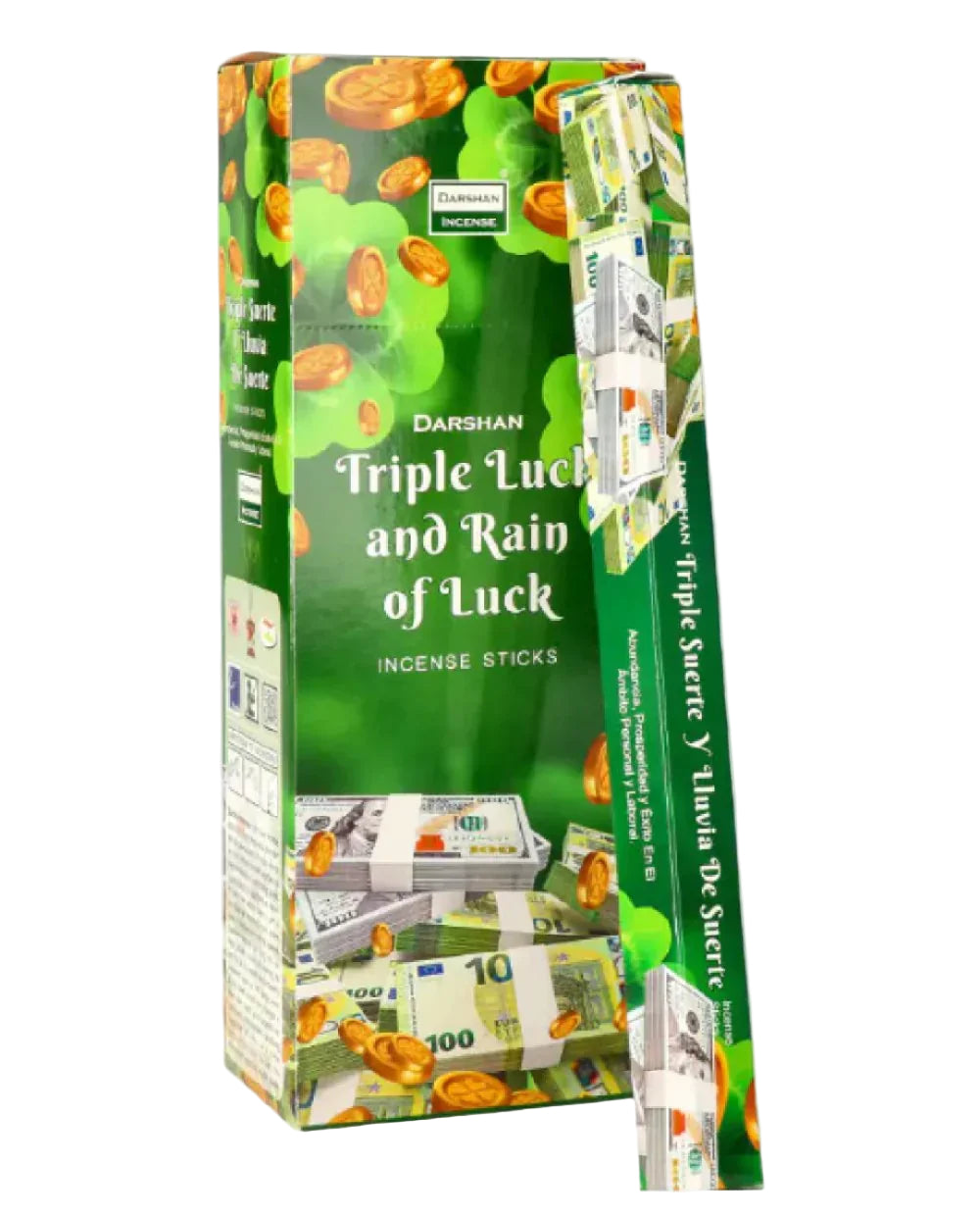 Triple Luck and Rain of Luck incense - 20 sticks - Agatha Herbs