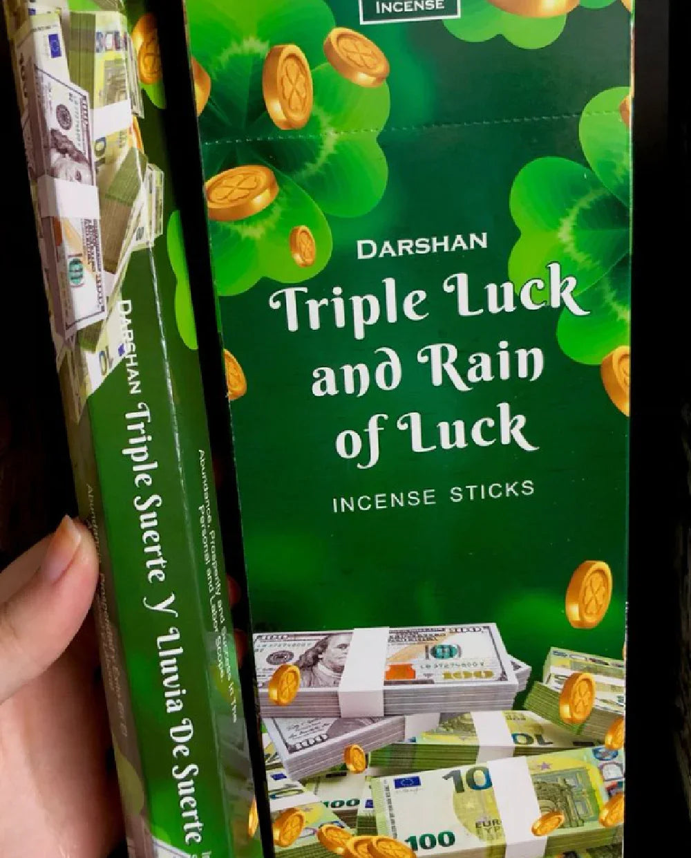 Triple Luck and Rain of Luck incense - 20 sticks - Agatha Herbs
