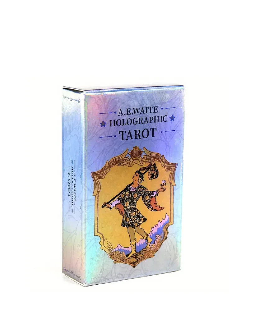 Holographic Rider Waite Tarot Deck - 78 cards (PDF Guidebook) - Agatha Herbs
