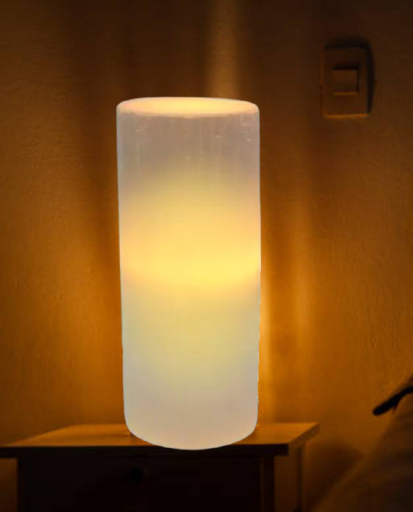 Selenite Lamp - 20cm