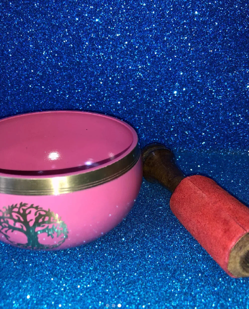 Tibetian Singing Bowl Brass - (9 cm diameter) - Agatha Herbs