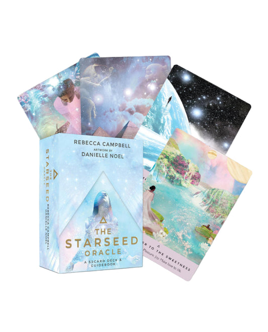 Starseed Oracle card set with packaging on a white background